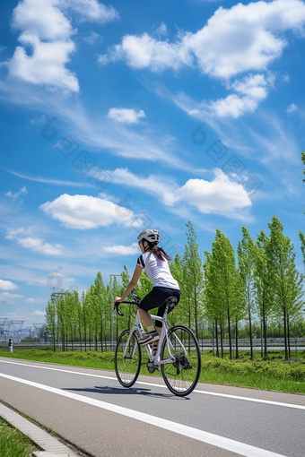 运动骑行公路休闲