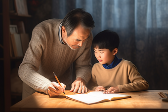 家教在家中教学室内学生