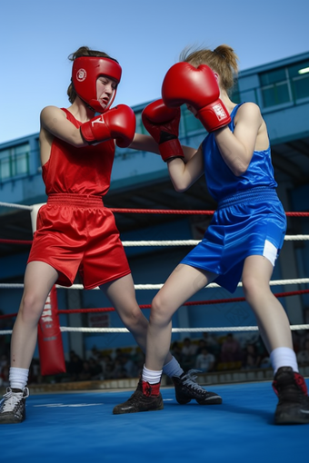 女子拳击<strong>擂台</strong>体育