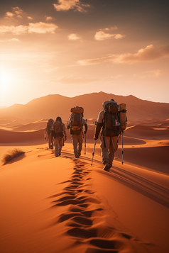 沙漠徒步探险摄影图4