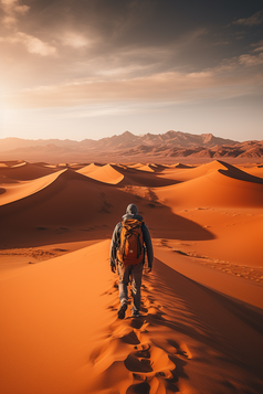 沙漠徒步探险摄影图11