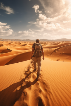 沙漠徒步探险摄影图12
