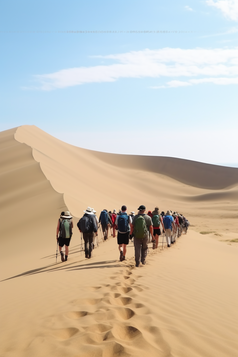 沙漠徒步探险摄影图16