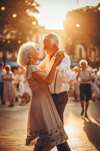 双人老年舞蹈老人广场舞图片