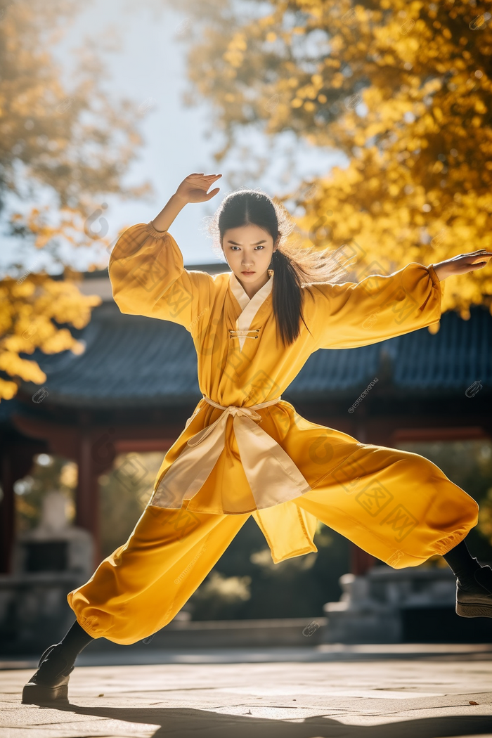 女性武术女子太极拳