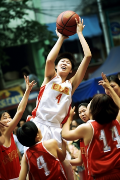 女子篮球联赛摄影图2