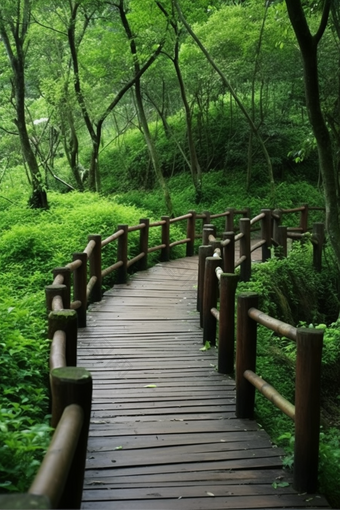 森林步道深林小路