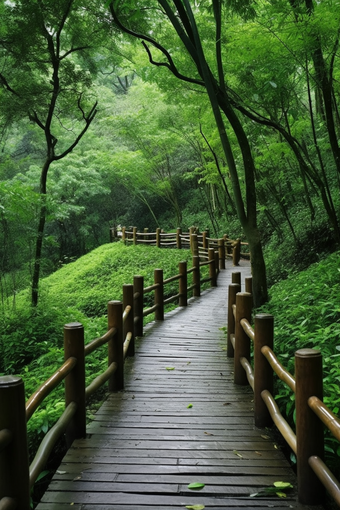 森林<strong>步道</strong>小路竹木道路