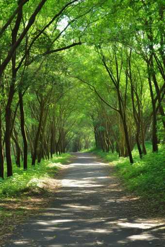 乡间小路绿地公园休闲