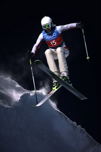 跳台滑雪高空运动员