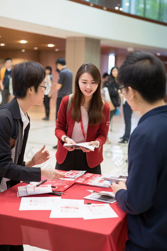 秋季<strong>校园招聘</strong>企业招聘者与求职者者大学生