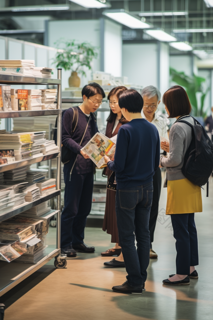 杂志阅览图书馆书籍阅读图片-包图网