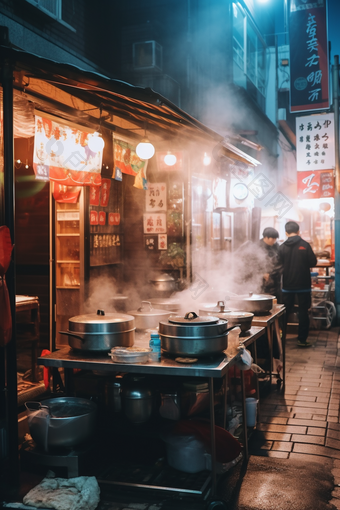 美食繁忙的<strong>早餐店</strong>