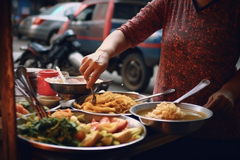 街边<strong>早餐</strong>摊铺美食