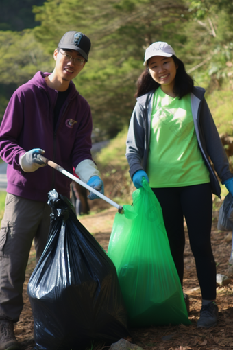 徒步登山捡垃圾公益工具