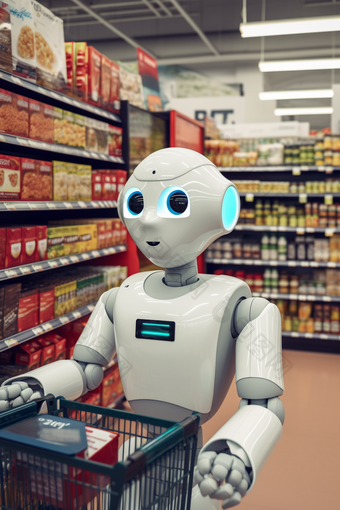 超市智能服务机器人机械消费