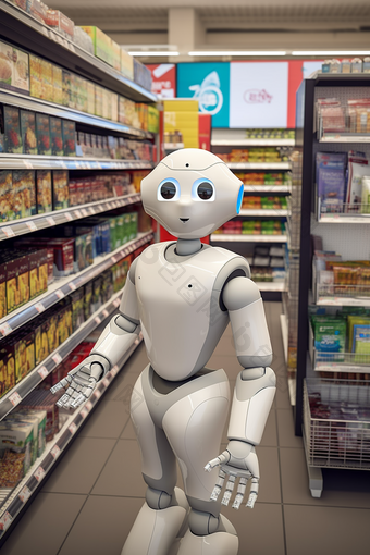 超市智能服务机器人导购科技