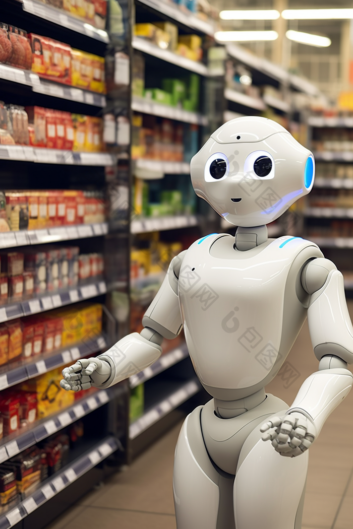超市智能服务机器人导购计算器