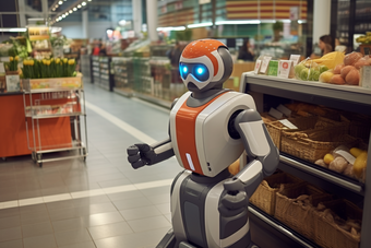 超市<strong>配送</strong>机器人自动化智能