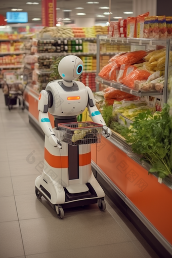 超市<strong>配送</strong>机器人服务智能
