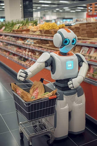 超市配送机器人自动化商品