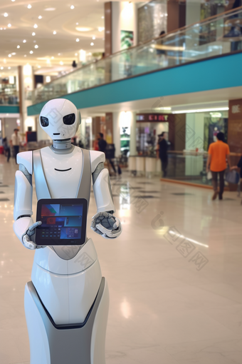 商场机器人导览显示屏科技
