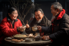 给环卫工送早餐社会志愿活动摄影图8