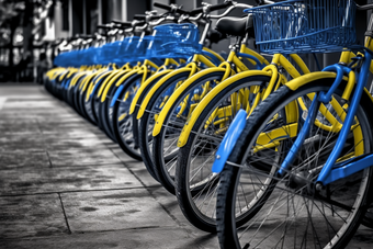 共享自行车交通工具共享电动车城市