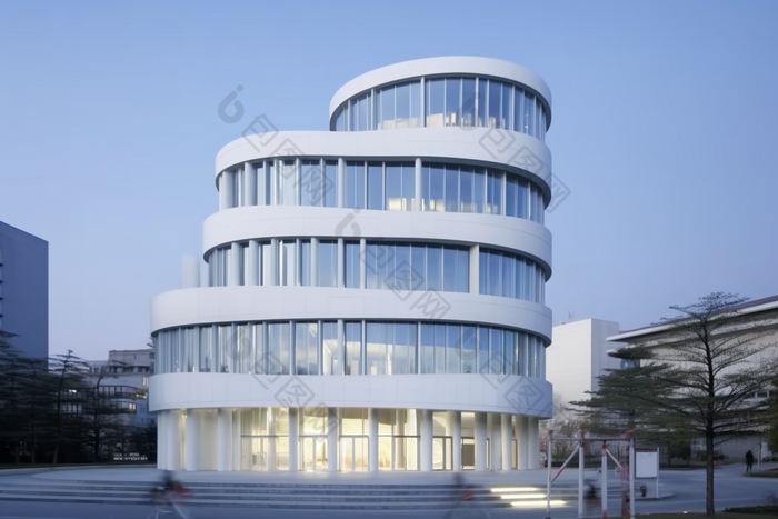 节能低碳建筑异形图书馆设计