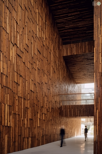 低碳竹材质建筑节能环保