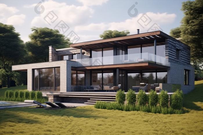 绿色低碳房屋建筑节能设计图片-包图网