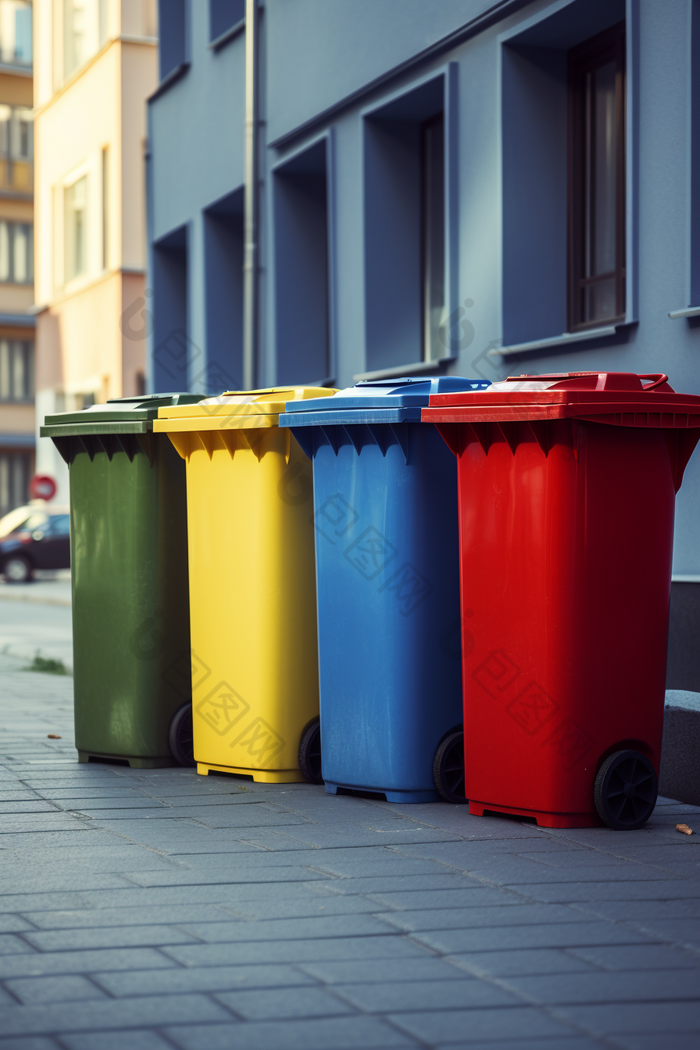 可循环垃圾分类垃圾箱废旧物资循环