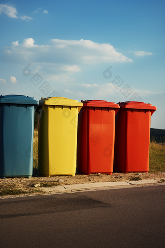 可循环垃圾分类垃圾箱回收利用