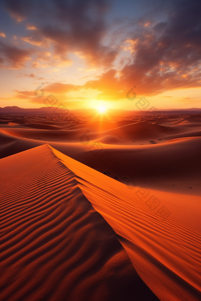 沙漠风景大漠干旱生态