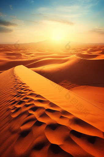 沙漠风景大漠干旱图片