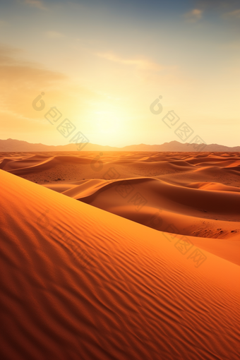 沙漠风景大漠干旱自然风光