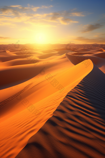 沙漠风景大漠自然风光沙丘