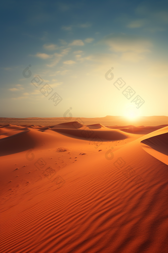 沙漠风景大漠沙丘荒凉景色