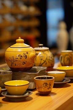 中式茶桌陈设摄影图10