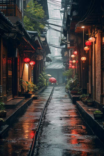 中国上海弄堂城市风景都市生活