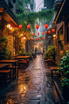 中国上海弄堂摄影图1