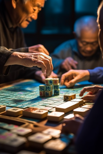 中国国粹麻将桌游文化传统游戏