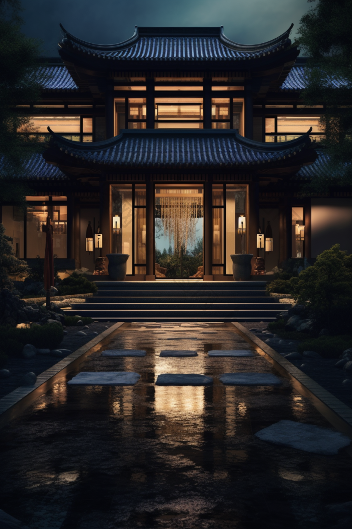 中式建筑大门大门设计传统建筑图片-包图网