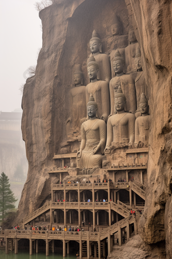 中国古代石窟建筑历史遗迹洞窟艺术