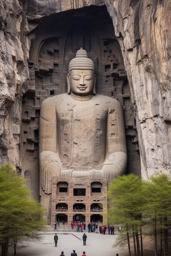 中国古代石窟建筑佛教文化壁画雕塑