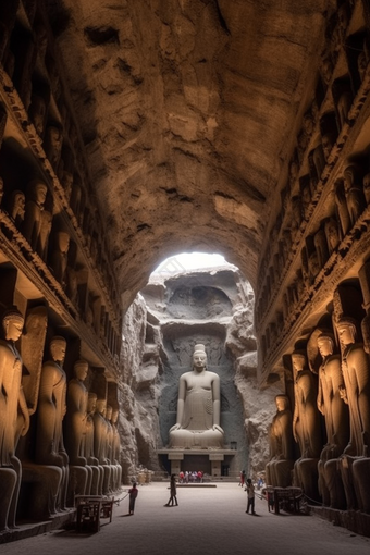 中国古代石窟建筑佛教文化洞窟艺术