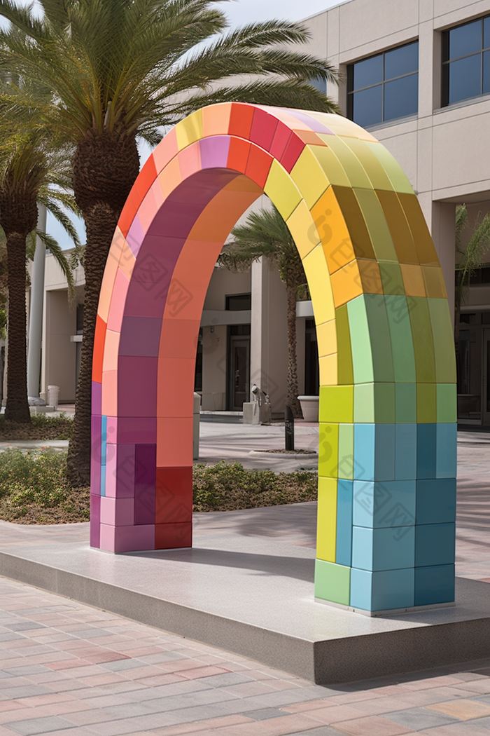 彩虹形状的门彩虹门设计