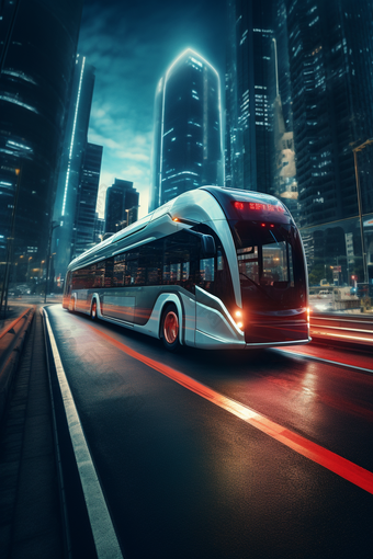 公交车出行电动汽车节约能源