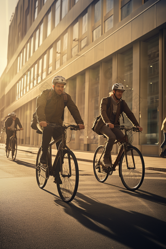骑行活动自行车节约能源