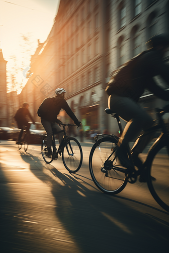 骑行活动自行车低污染